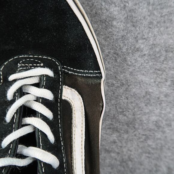 Vans Shoes Womens 8 Sneakers Old Skool Skate Casual Low Canvas Suede Black - Picture 9 of 13
